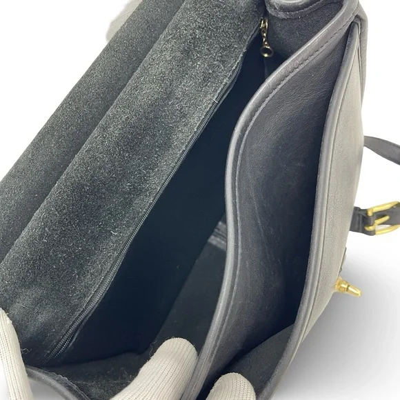 🛎️ Coach Willis Vintage Turnlock Crossbody Bag L2P-9927 in Black! - Picture 6 of 16